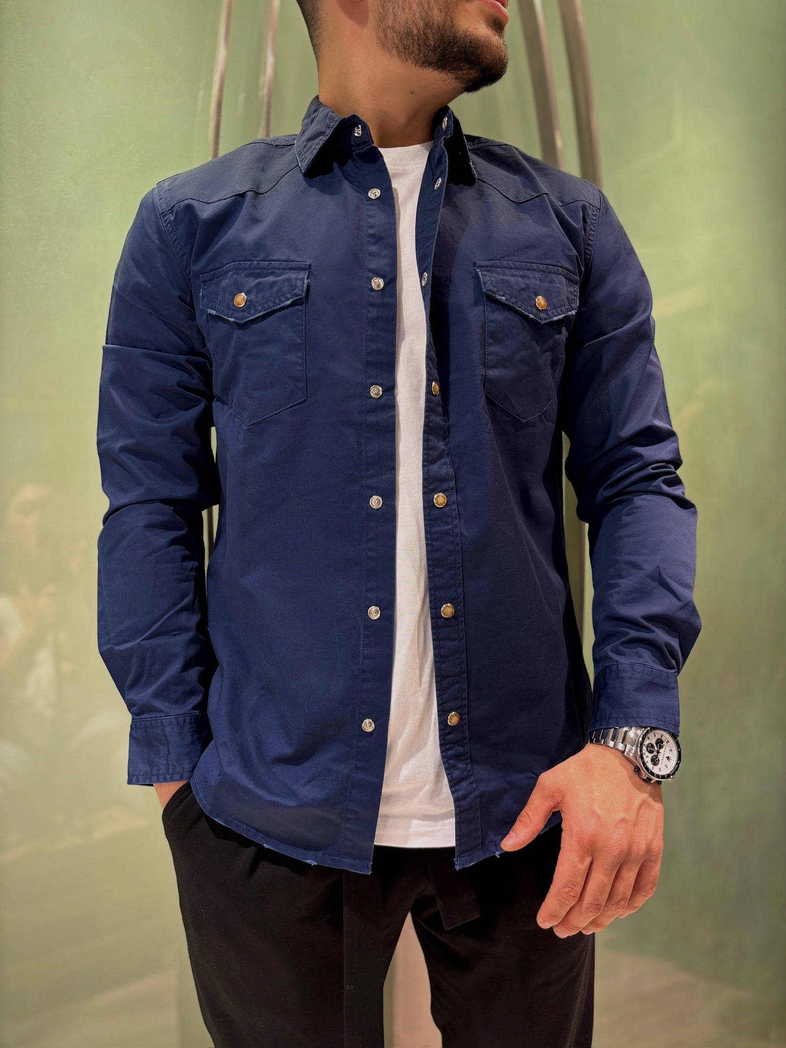 Ανδρικό Πουκάμισο Denim MFG