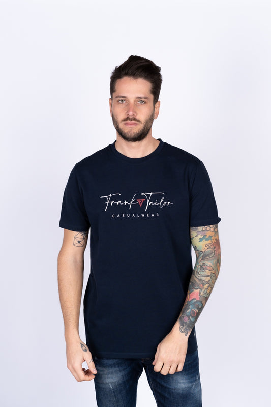 Ανδρικό πικέ T-shirt λαιμόκοψη Frank Tailor