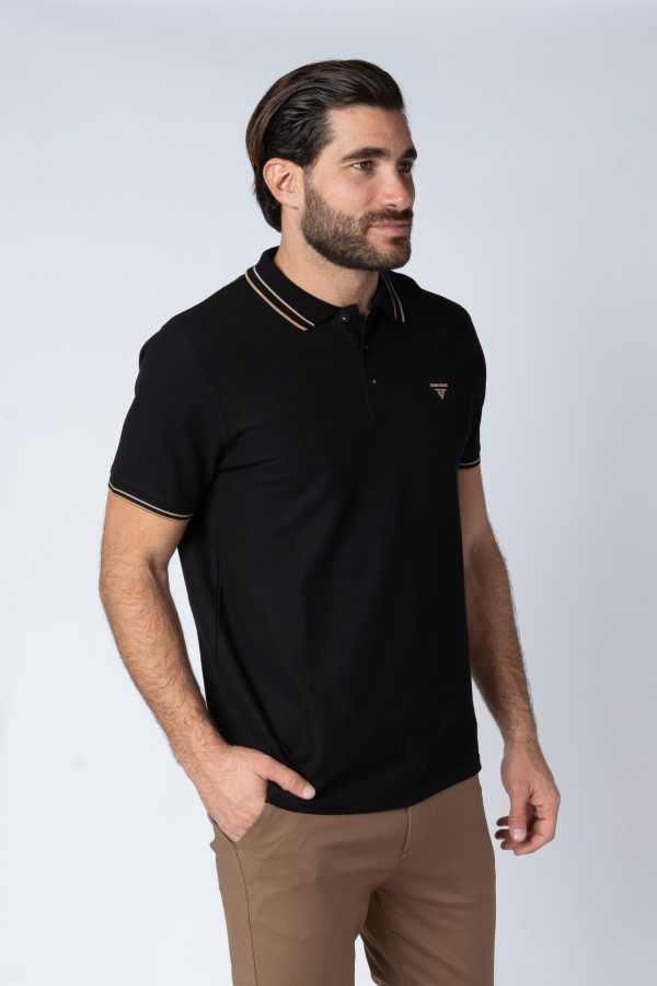 Άνδρικο Μπλουζάκι Polo Striped Collar MFG