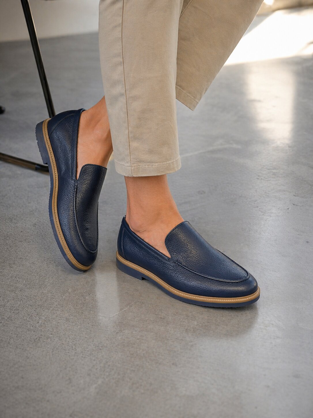 Ανδρικό Δερμάτινο Παπούτσι Loafer Crok MFG