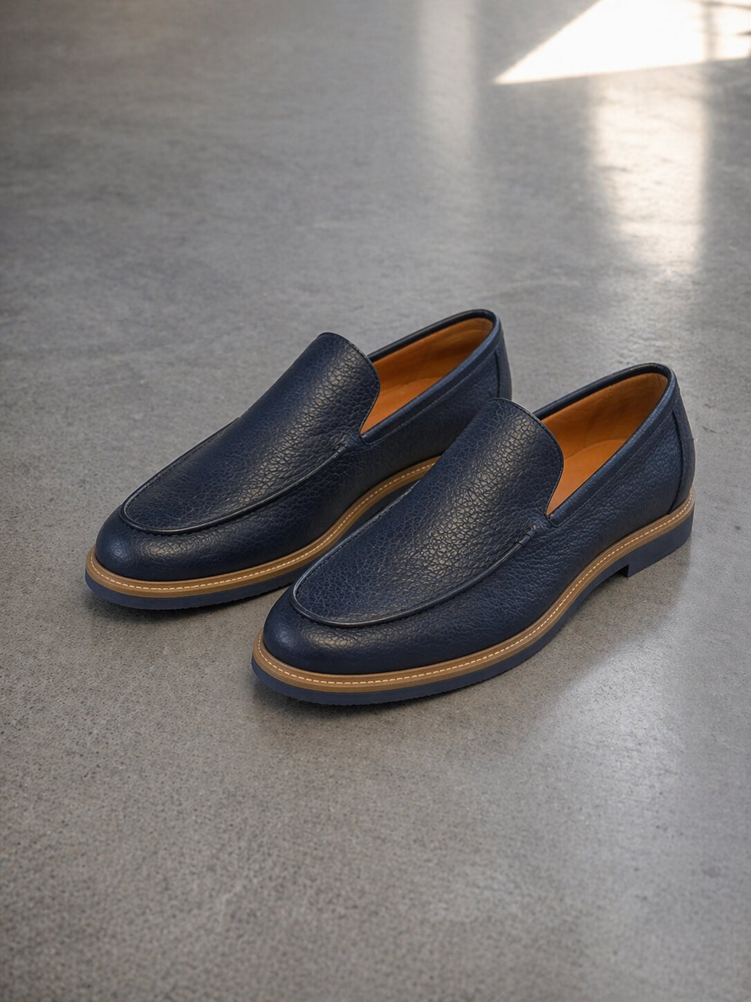 Ανδρικό Δερμάτινο Παπούτσι Loafer Crok MFG