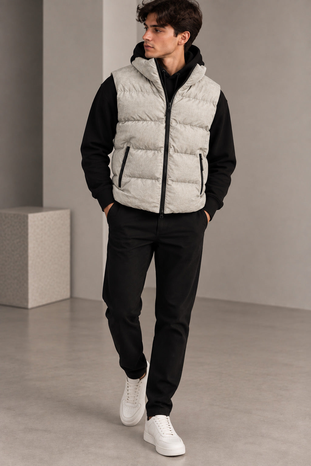 Ανδρικό Μπουφάν Αμάνικο Puffer Ice MFG