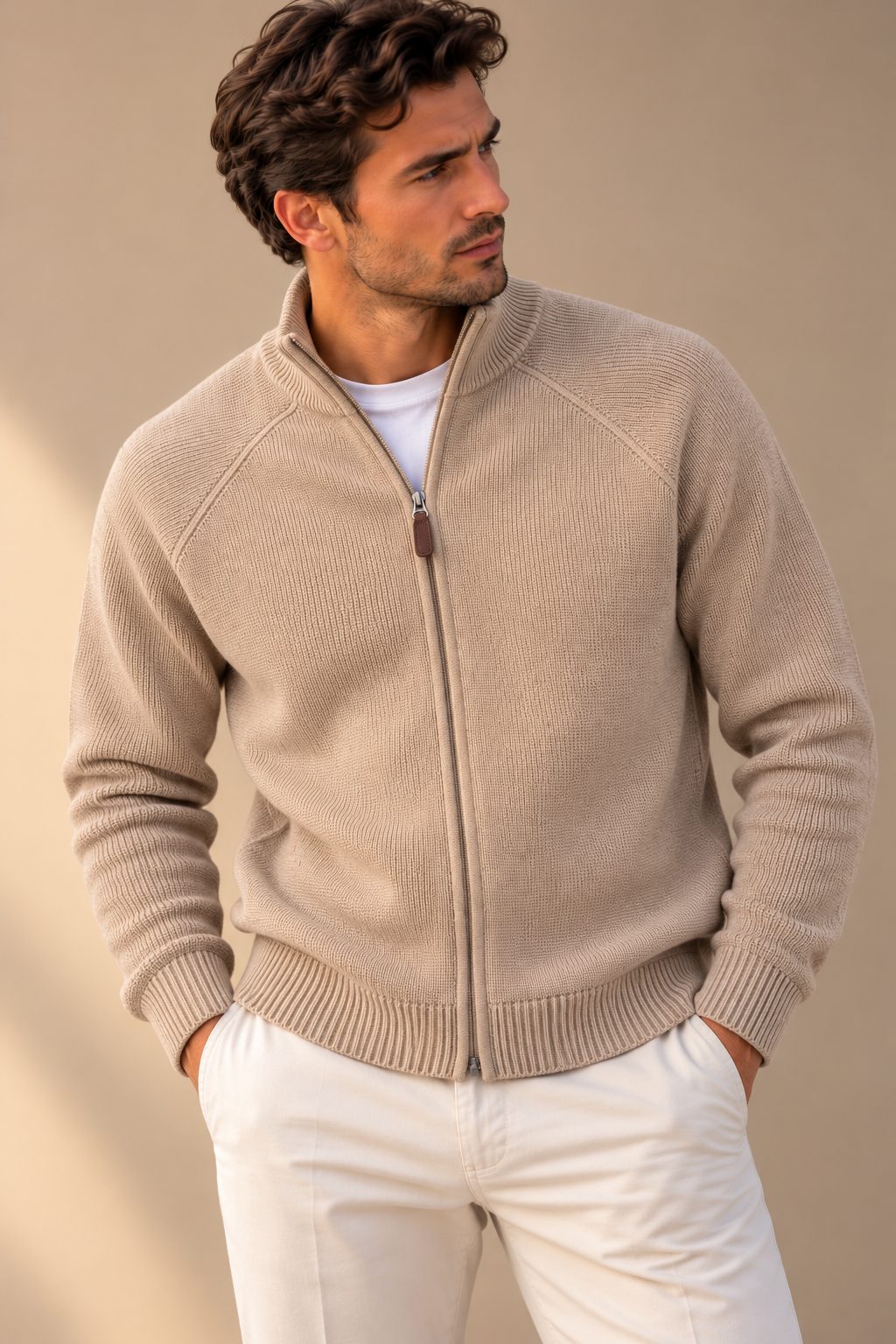 Ανδρική Ζακέτα πλεκτή Simple Knit MFG
