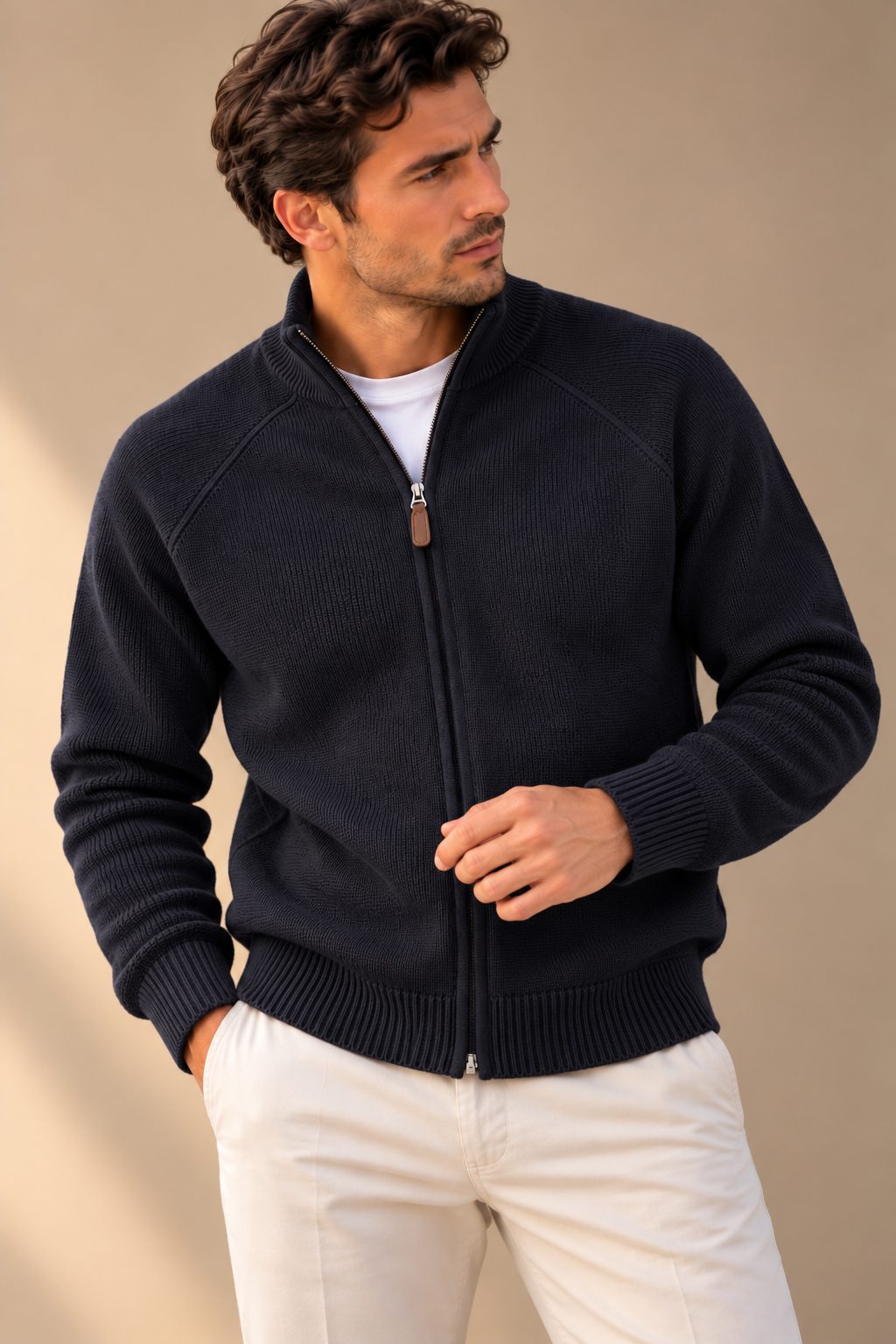 Ανδρική Ζακέτα πλεκτή Simple Knit MFG