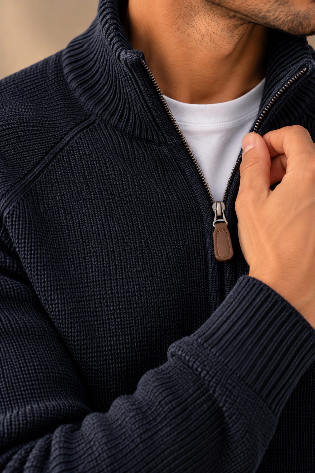 Ανδρική Ζακέτα πλεκτή Simple Knit MFG