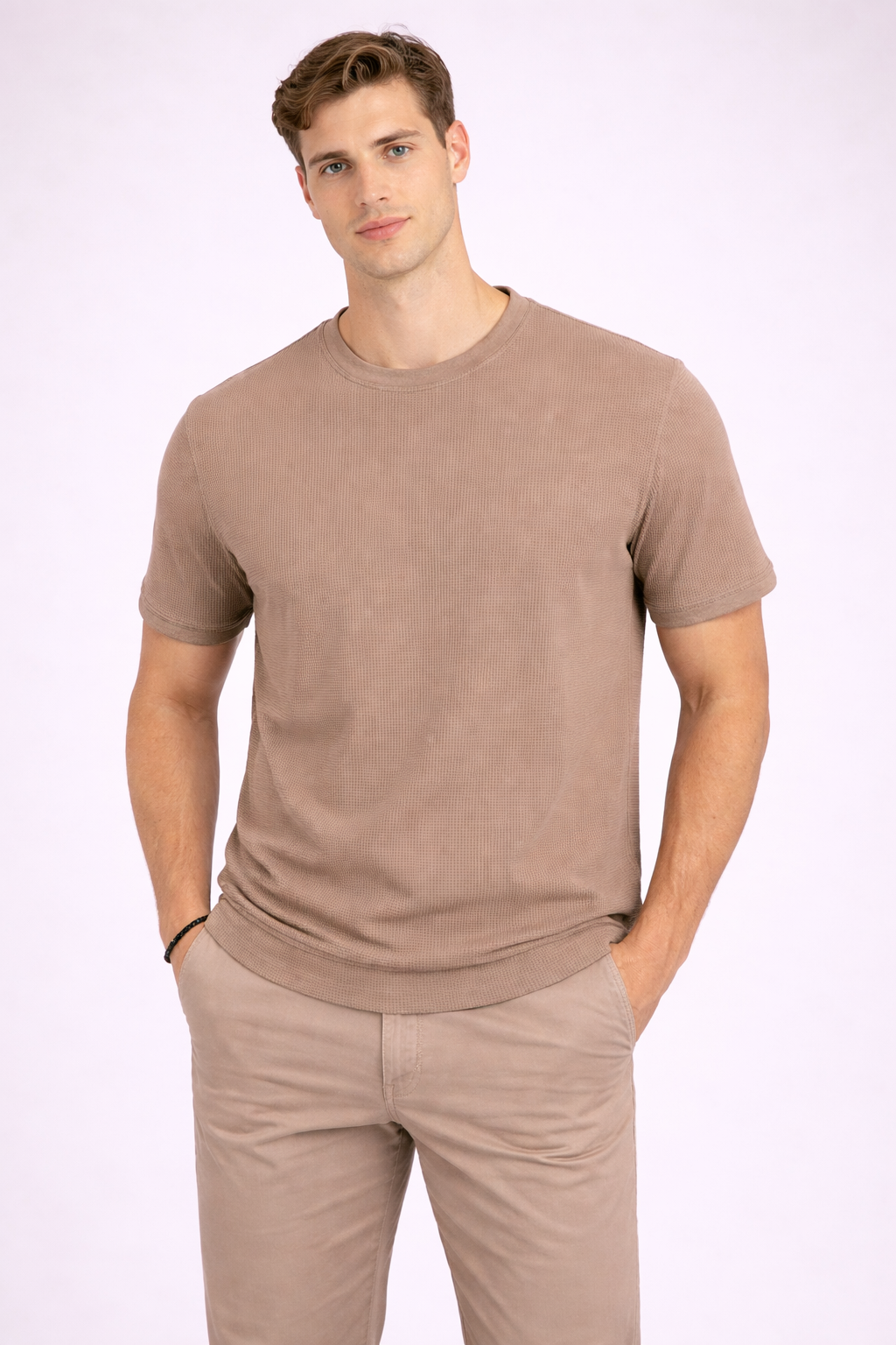 Ανδρικό Polo T-shirt Waffle Soft MFG