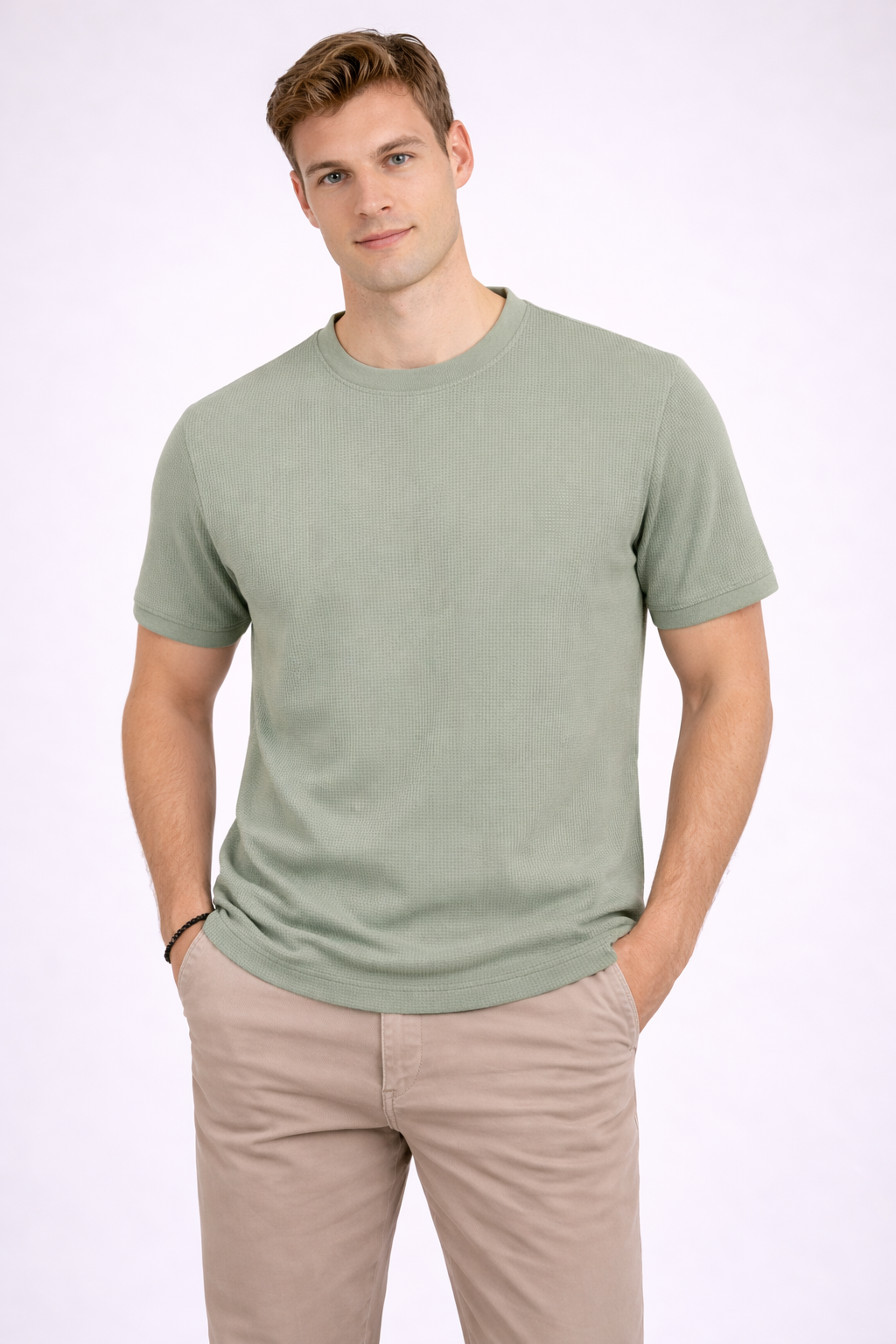 Ανδρικό Polo T-shirt Waffle Soft MFG