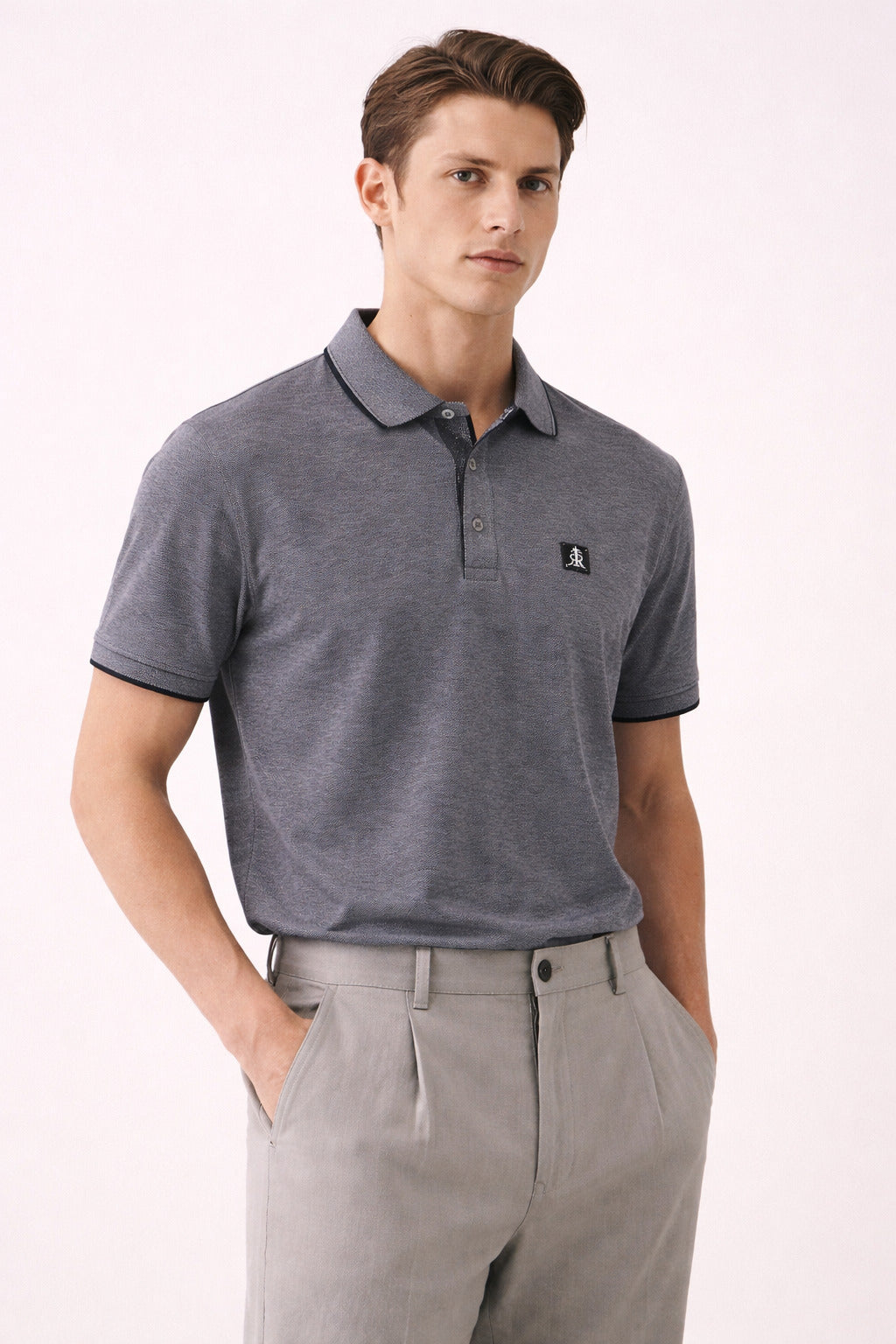 Ανδρικό Polo Ρίγα Melange MFG