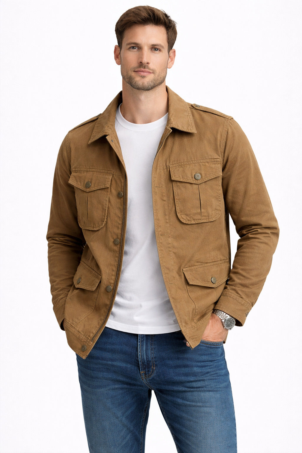 Ανδρικό Μπουφάν Safari Denim MFG