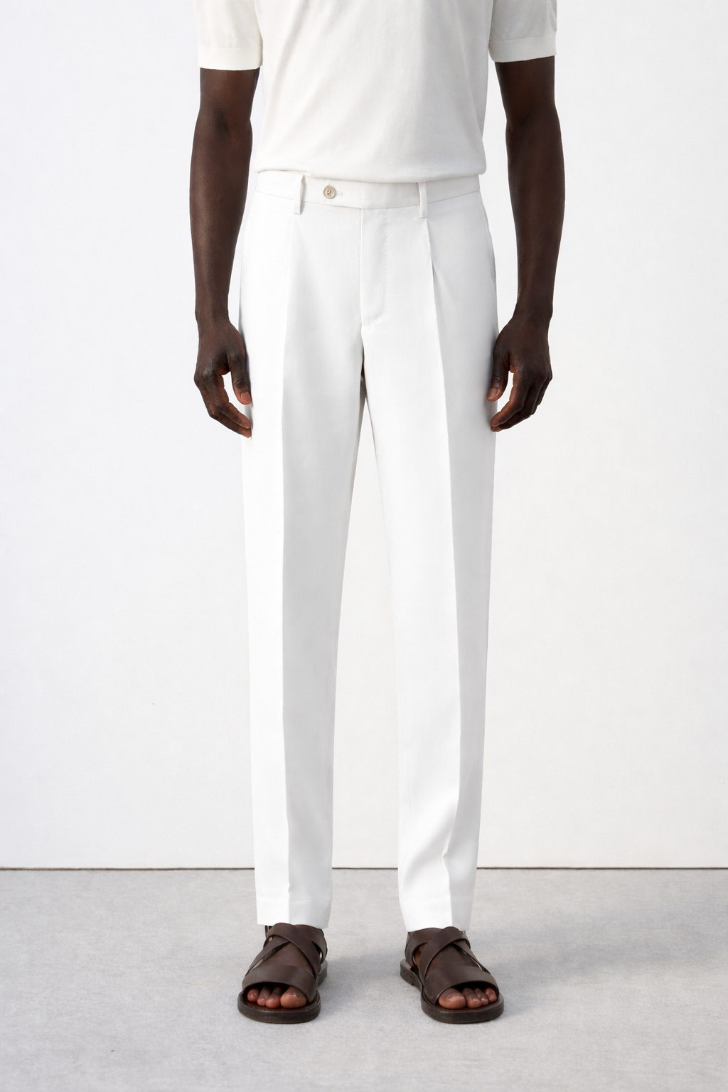 Ανδρικό Πανελόνι Λινό Safari White MFG