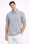 Ανδρικό Polo Button Waffle Melange MFG