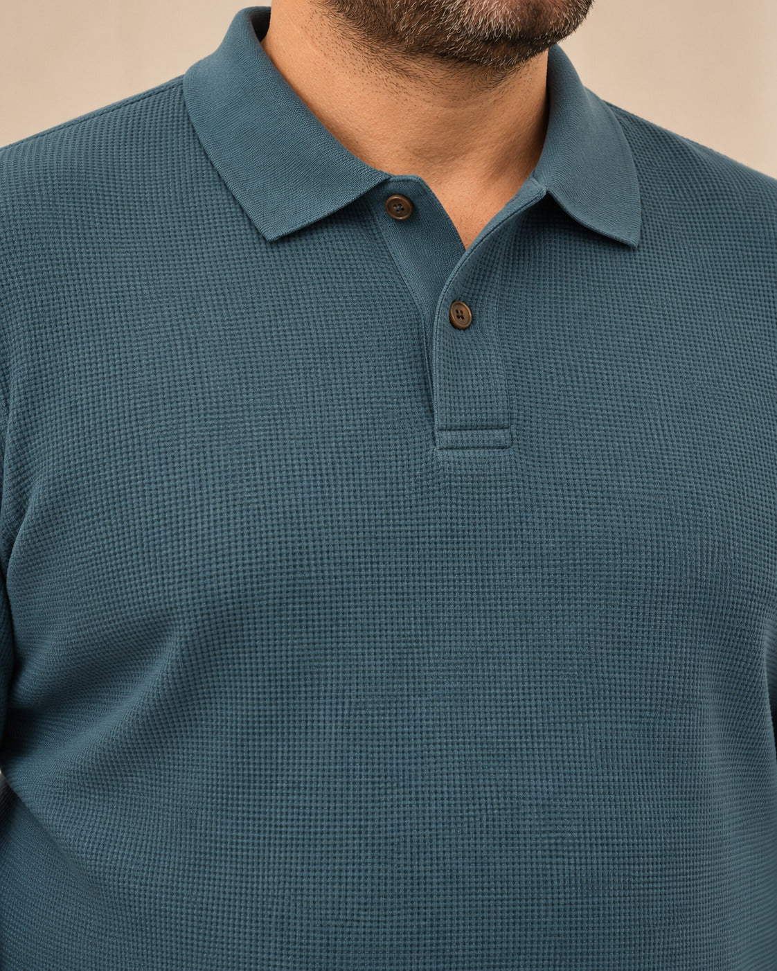 Ανδρική Μπλούζα Polo Waffle MFG Bigsize