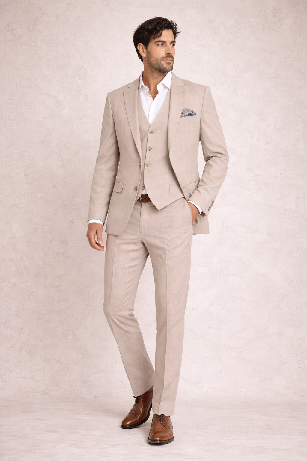 Ανδρικό Κοστούμι Crema MFG