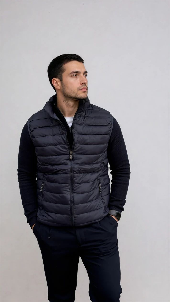 Ανδρικό Αμάνικο Μπουφάν Simple MFG