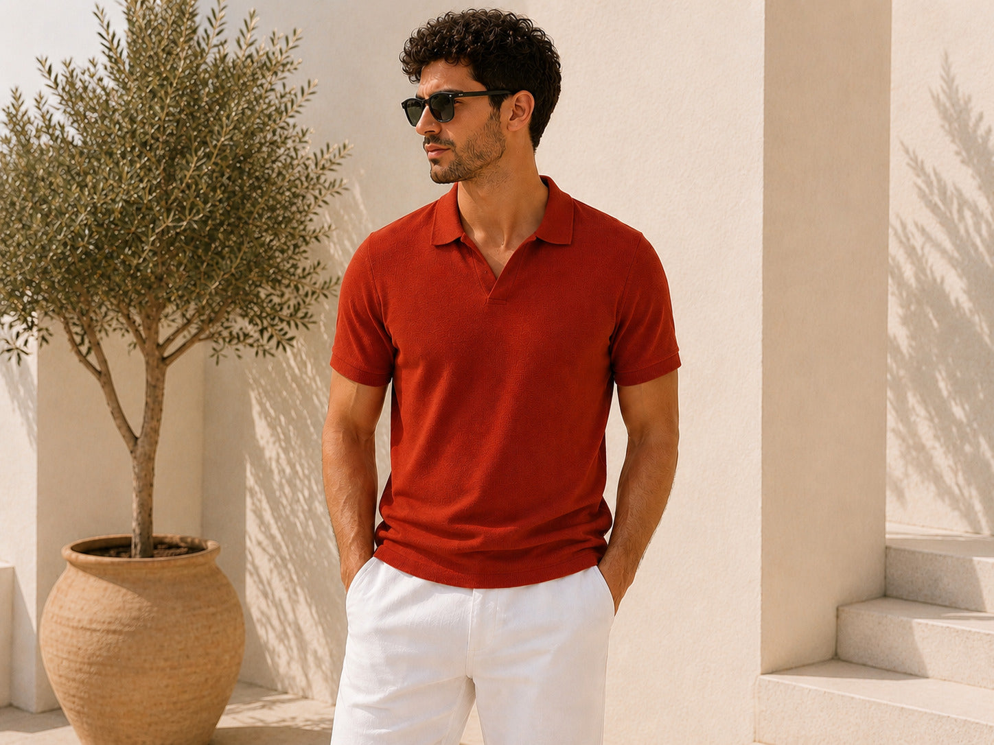 Ανδρικό Polo V Waffle MFG