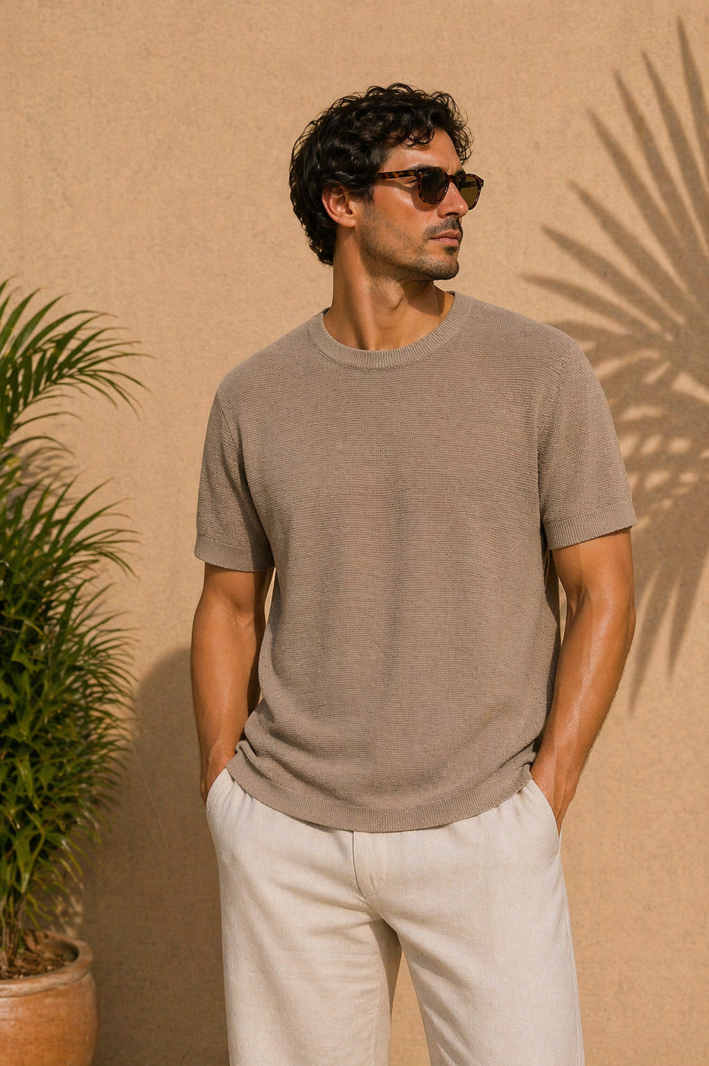 Ανδρικό T-shirt Πλεκτό Sagre MFG