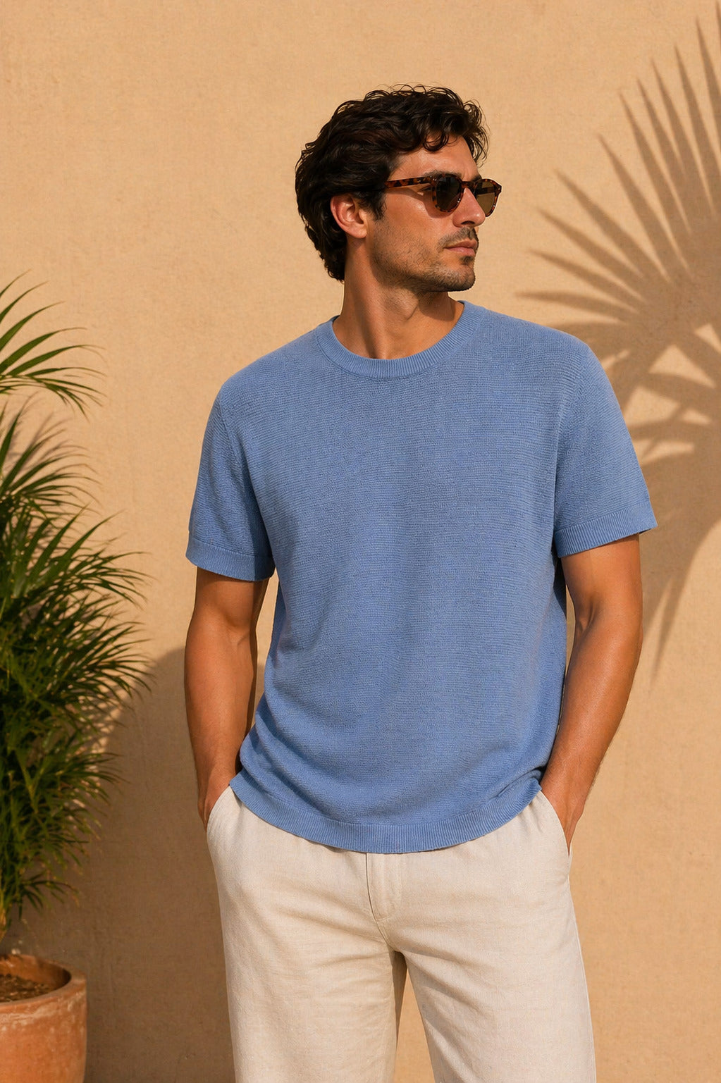 Ανδρικό T-shirt Πλεκτό Sagre MFG