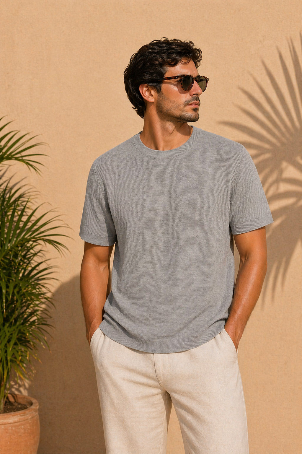 Ανδρικό T-shirt Πλεκτό Sagre MFG