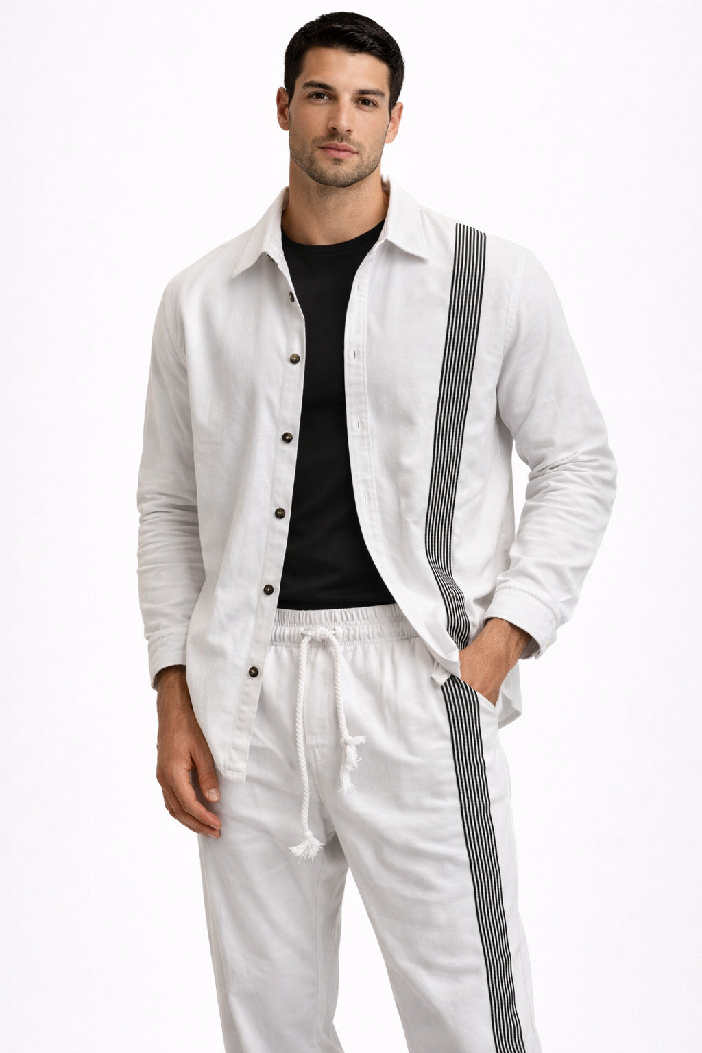 Ανδρικό Over Πουκάμισο Striped MFG