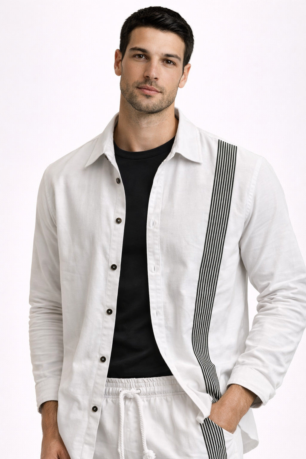 Ανδρικό Over Πουκάμισο Striped MFG