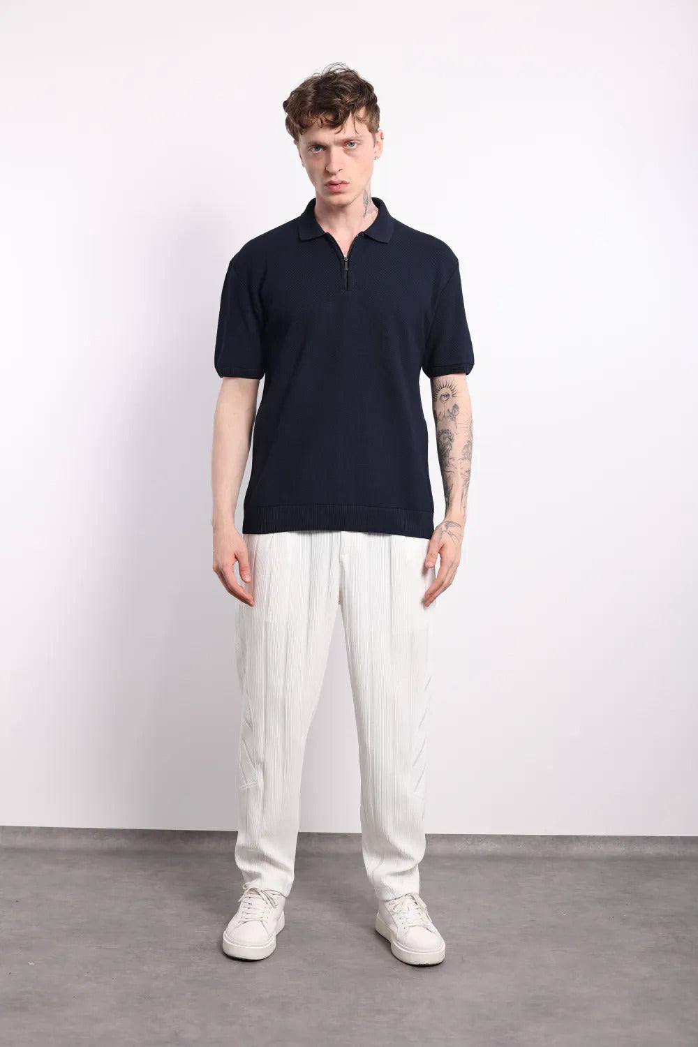 Ανδρική Polo Μπλούζα Zipper MFG