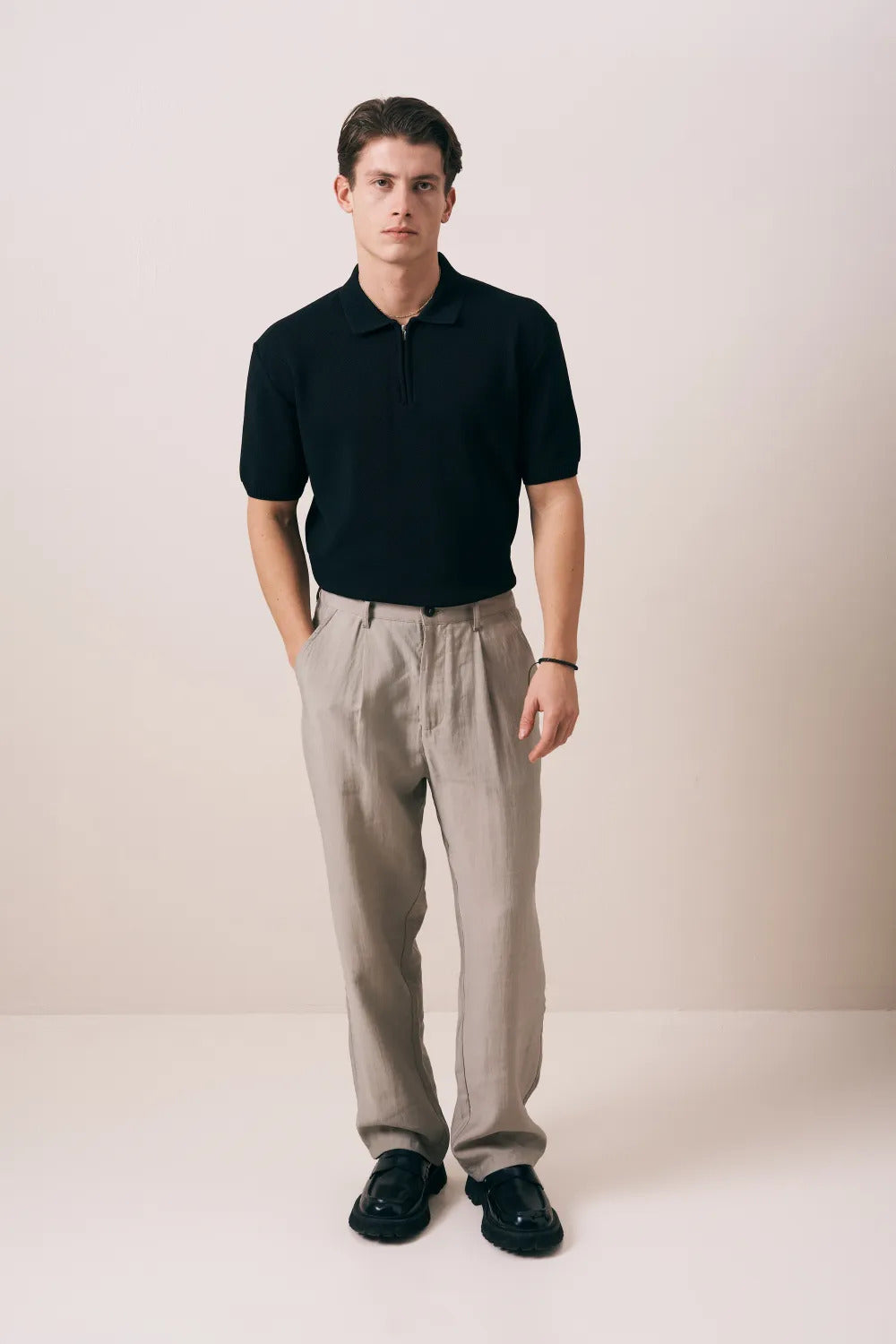 Ανδρική Polo Μπλούζα Zipper MFG