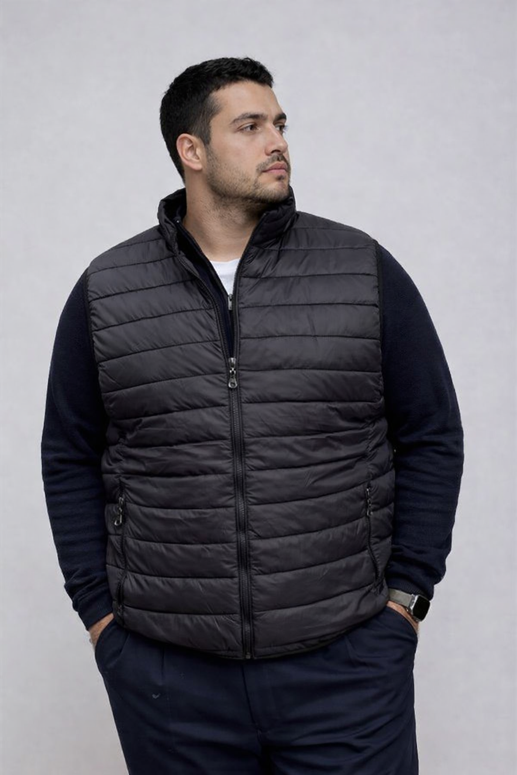 Ανδρικό Αμάνικο Μπουφάν Simple BigSize MFG