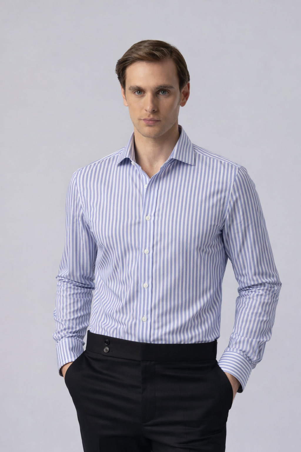 Ανδρικό Πουκάμισο Ριγέ Slim Michael MFG