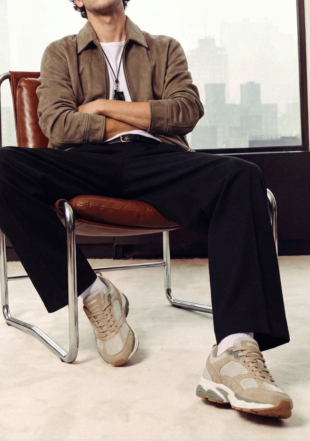 Ανδρικό Sneaker 347 Beige Suede D.Franklin