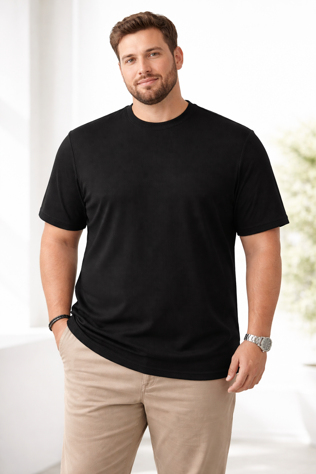 Ανδρικό T-shirt BigSize Waffle MFG
