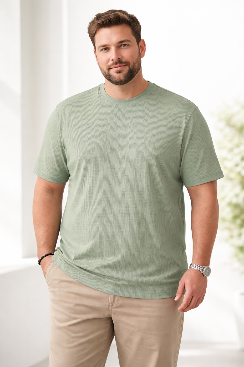 Ανδρικό T-shirt BigSize Waffle MFG