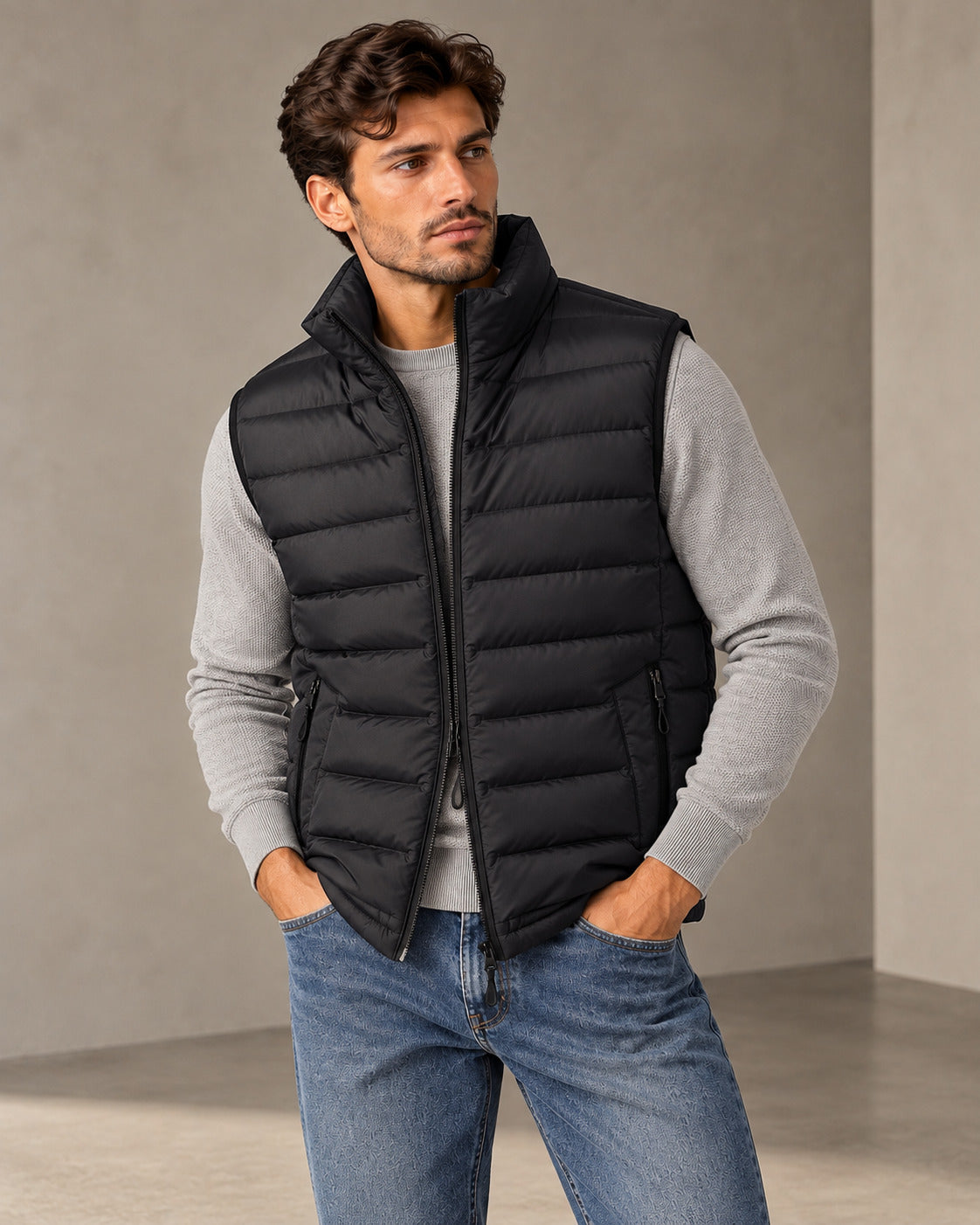 Ανδρικό Αμάνικο Μπουφάν Premium Puffer MFG