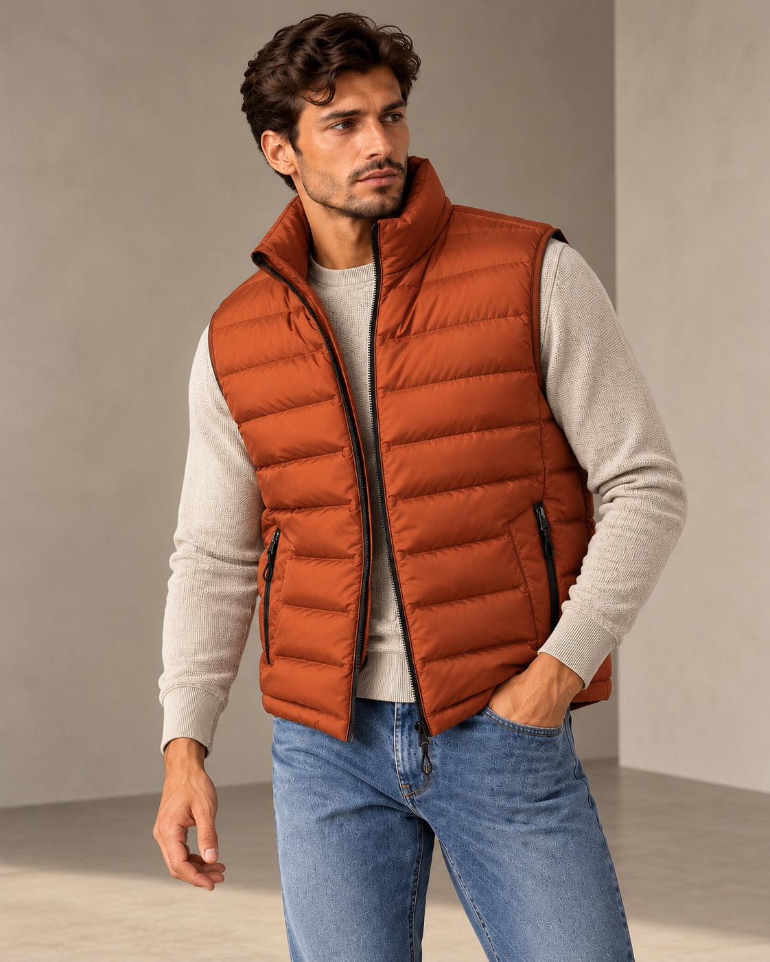Ανδρικό Αμάνικο Μπουφάν Premium Puffer MFG