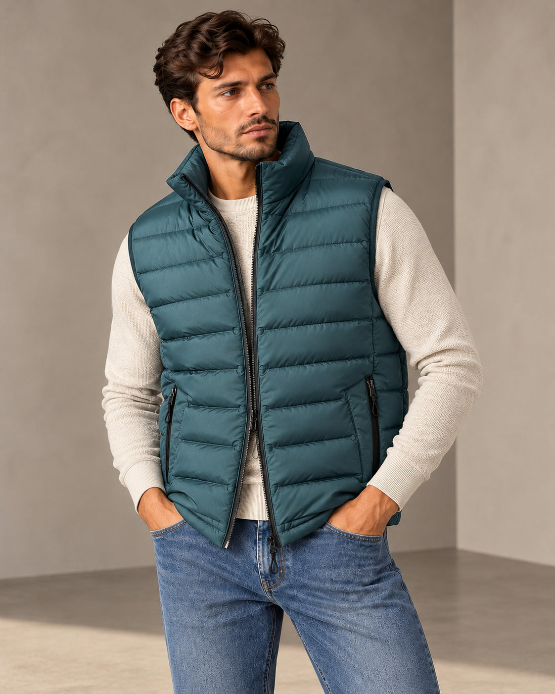 Ανδρικό Αμάνικο Μπουφάν Premium Puffer MFG
