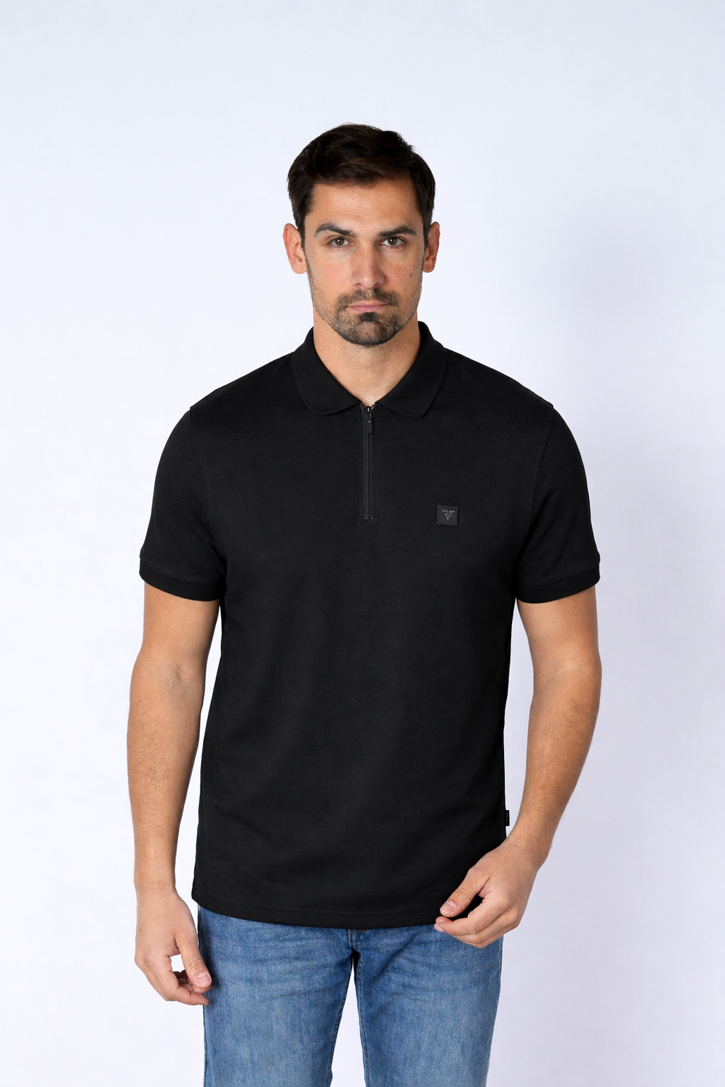 Ανδρικό Polo Μπλουζάκι Half-Zip Waffle MFG