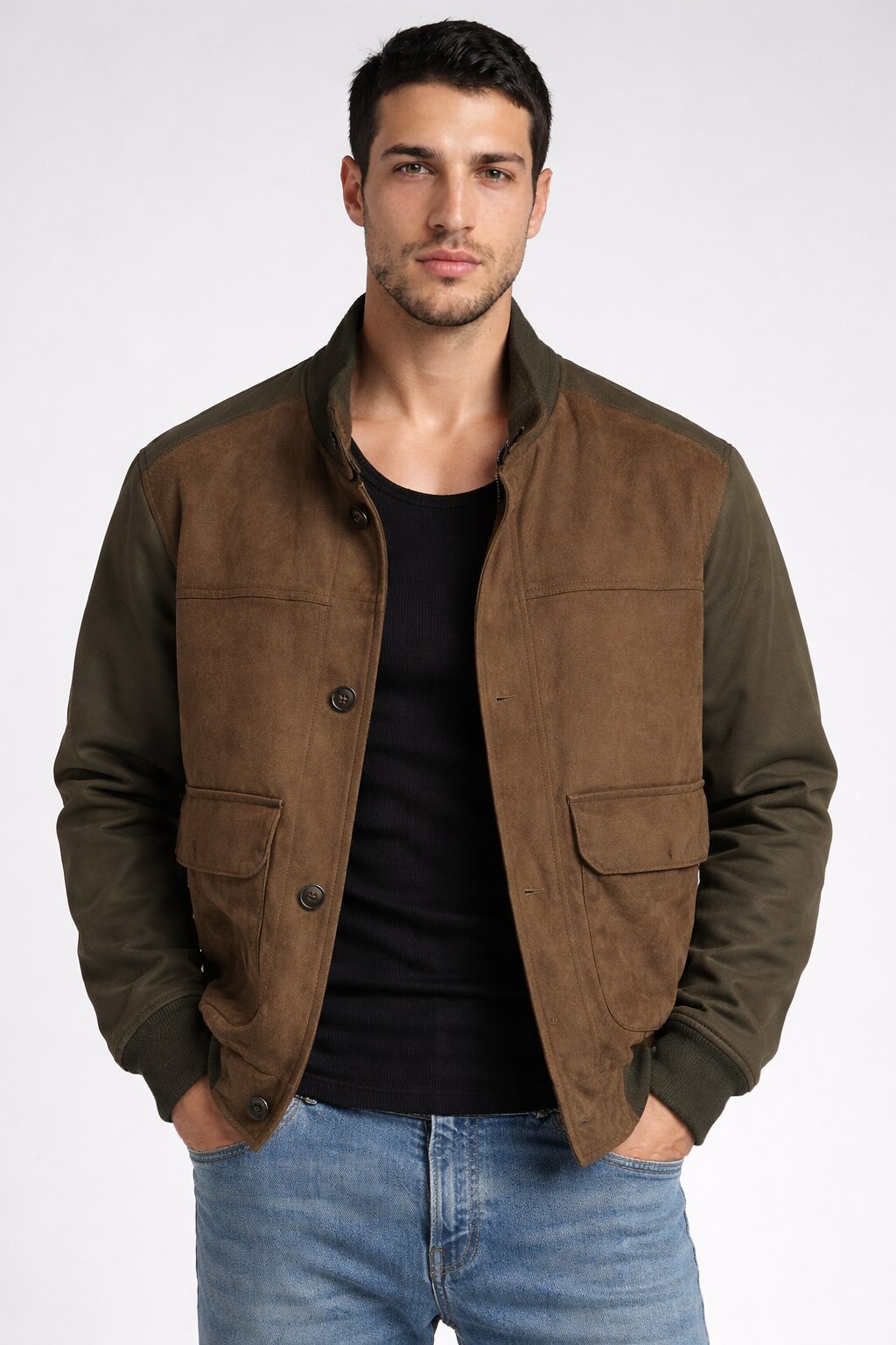 Ανδρικό Μπουφάν Bomber Suede MFG