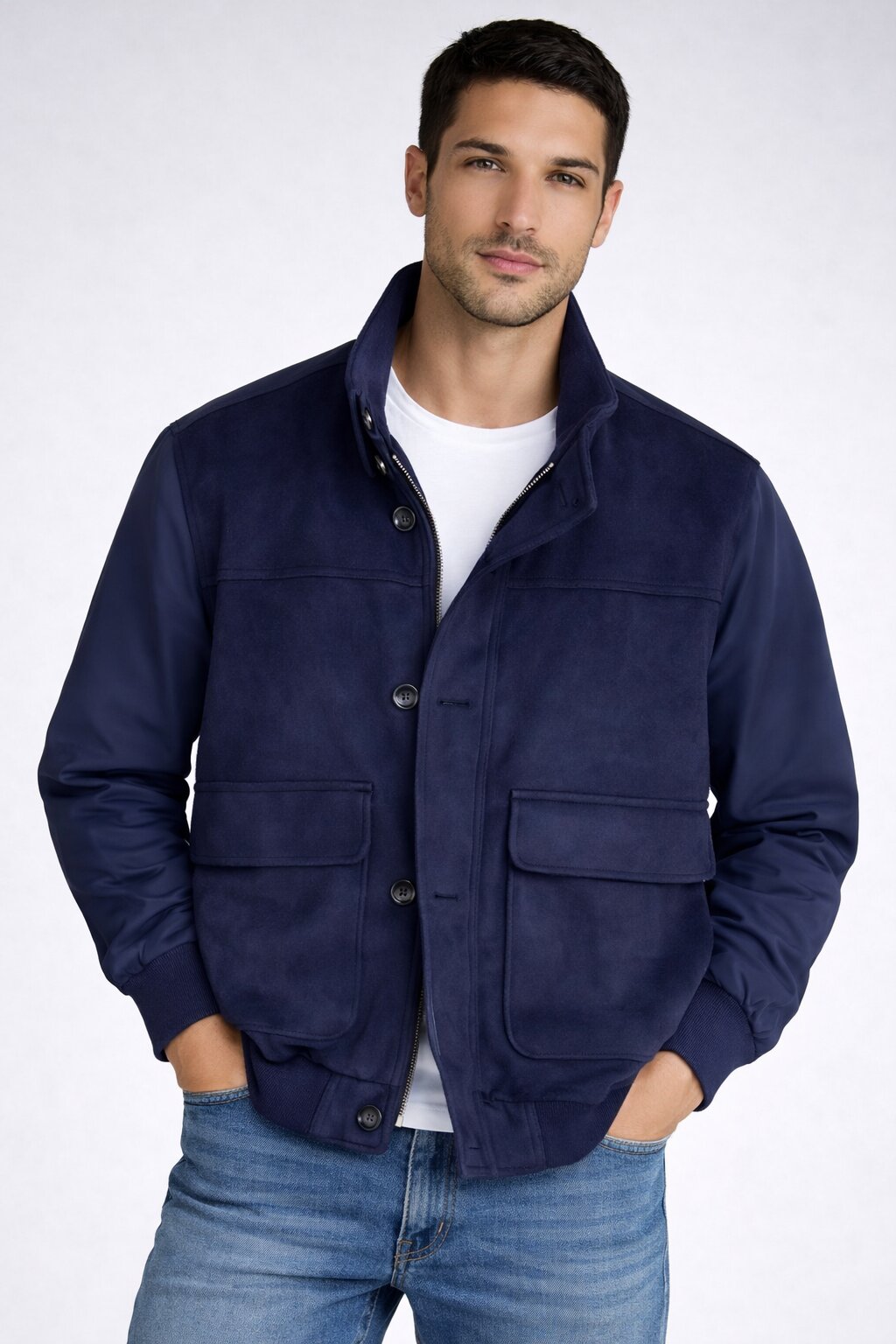 Ανδρικό Μπουφάν Bomber Suede MFG