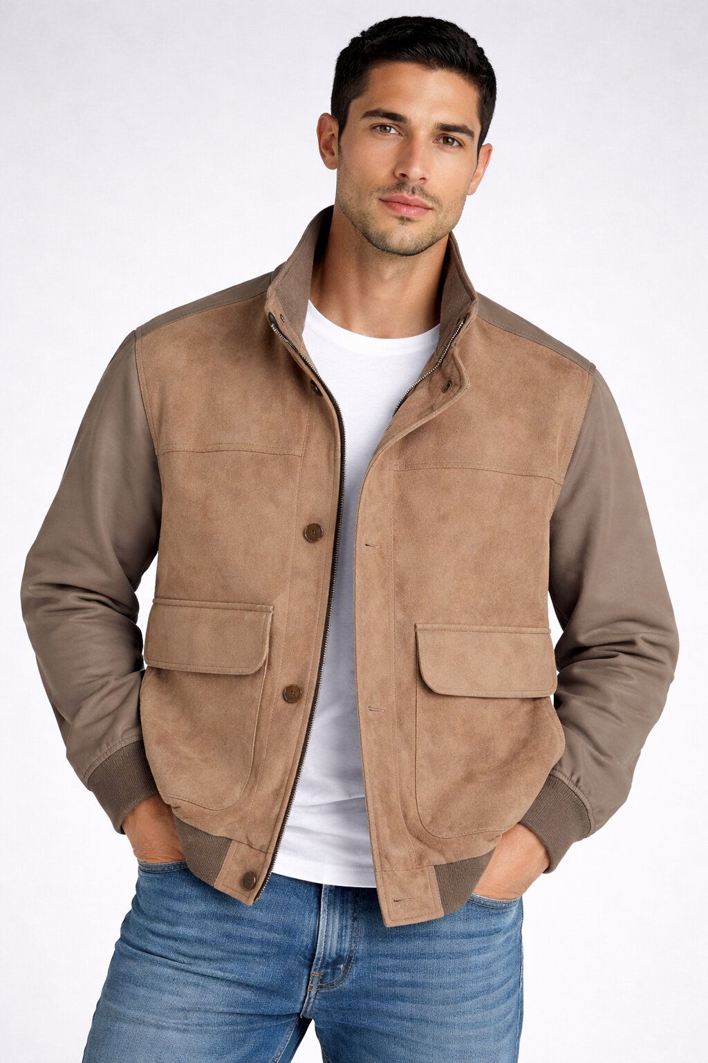 Ανδρικό Μπουφάν Bomber Suede MFG