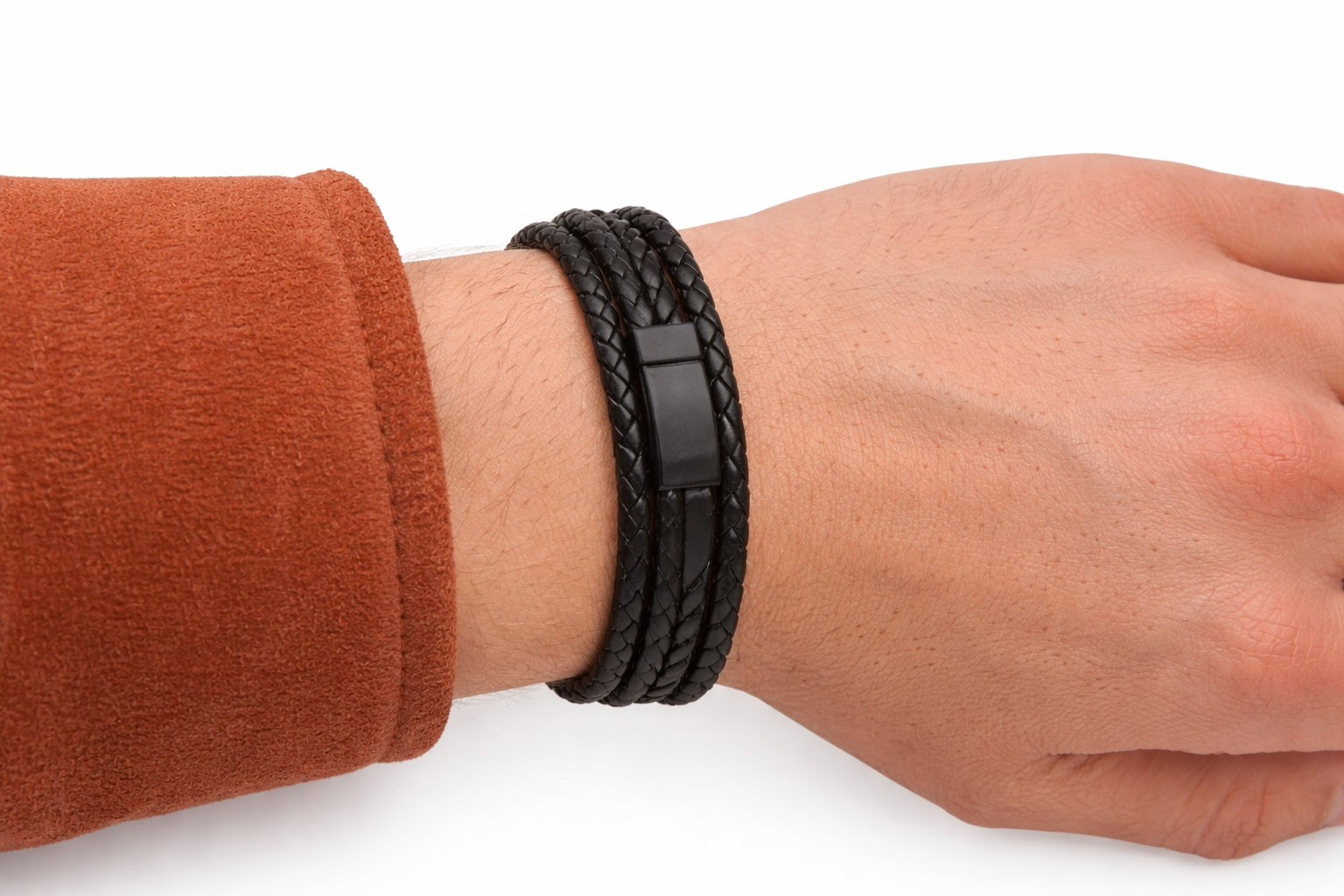 Ανδρικό Βραχιόλι Δερμάτινο Set MFG