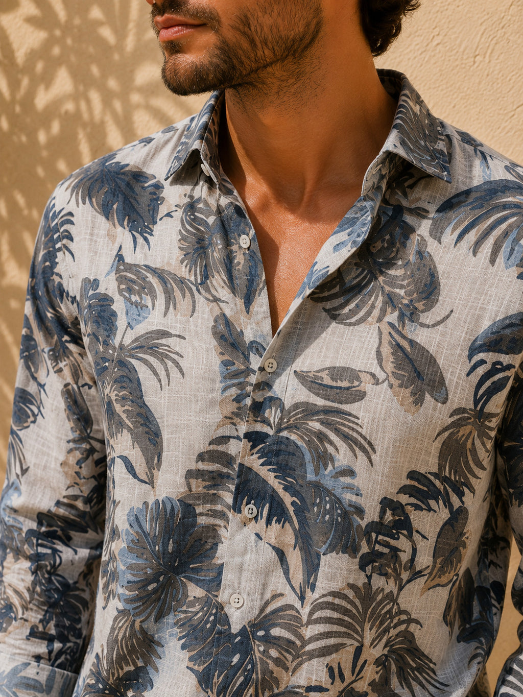 Ανδρικό Μακριμάνικο Πουκάμισο Earth Linen MFG