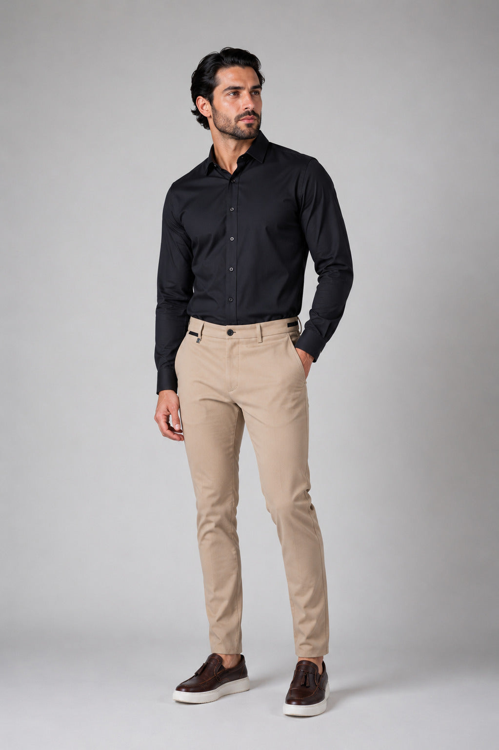 Ανδρικό Παντελόνι Chino πικέ MFG