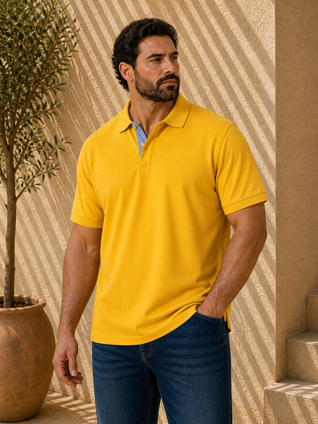 Ανδρικό Polo Simple Bigsize MFG