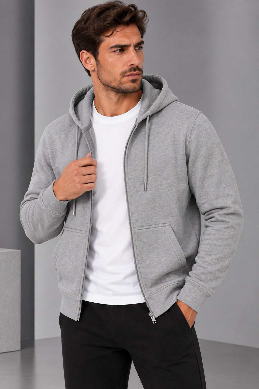 Ανδρική Φούτερ Ζακέτα Hoodie Simple MFG