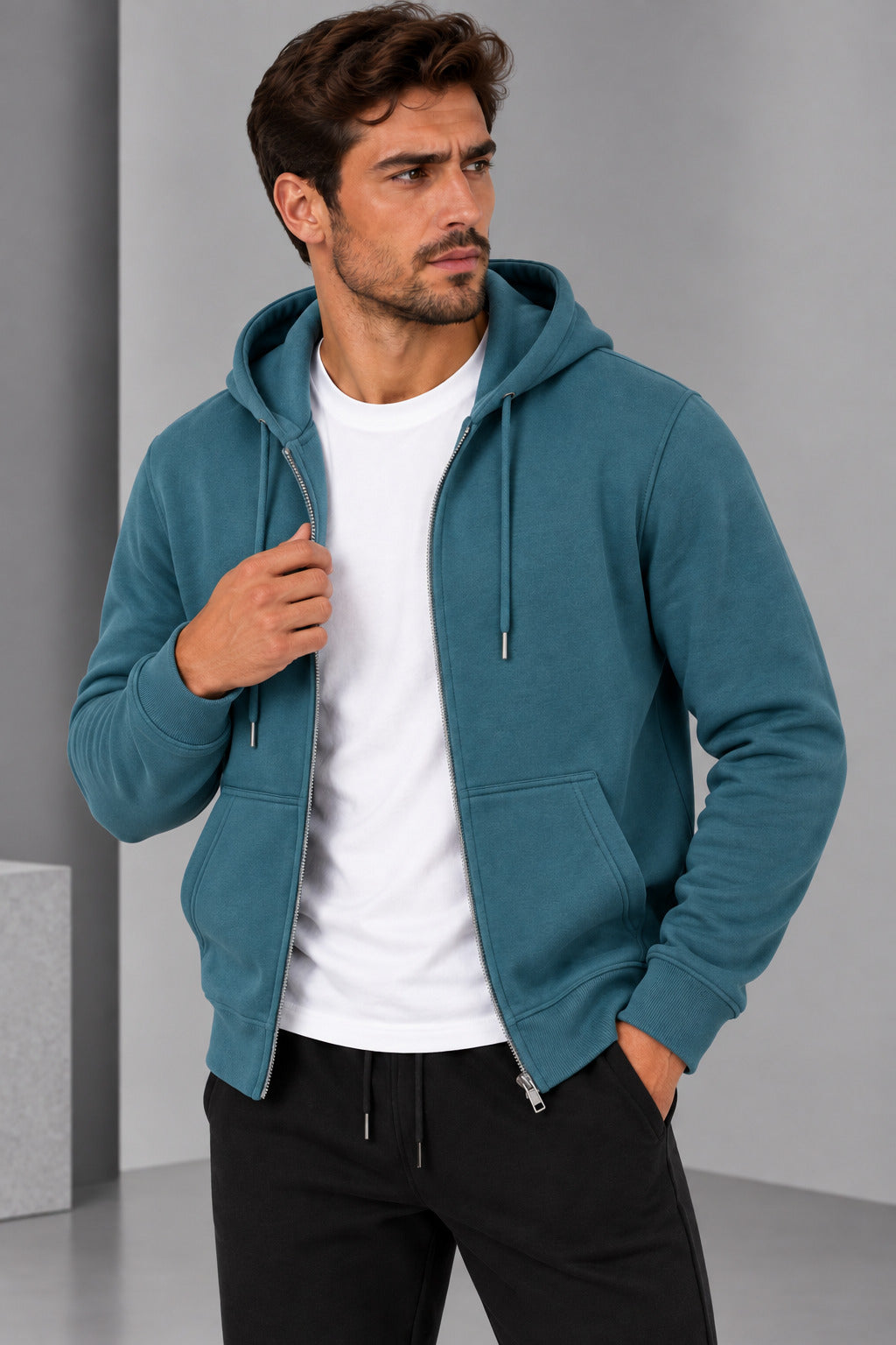 Ανδρική Φούτερ Ζακέτα Hoodie Simple MFG