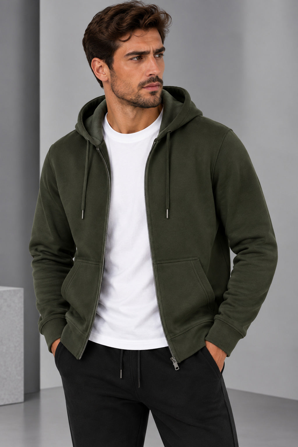 Ανδρική Φούτερ Ζακέτα Hoodie Simple MFG