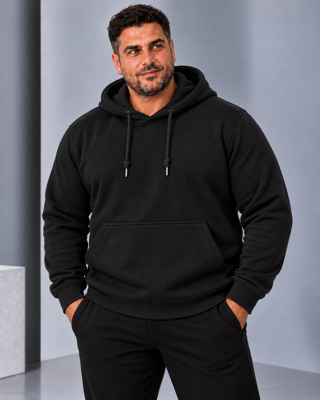 Ανδρικό Φούτερ Hoodie Simple BIGSIZE MFG