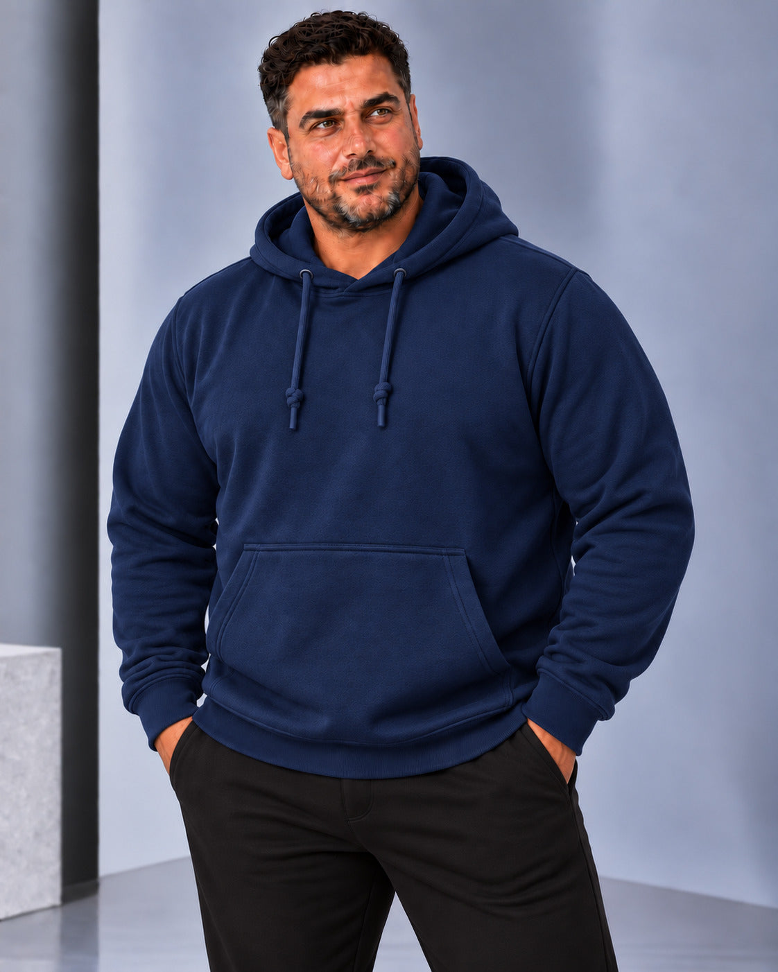 Ανδρικό Φούτερ Hoodie Simple BIGSIZE MFG