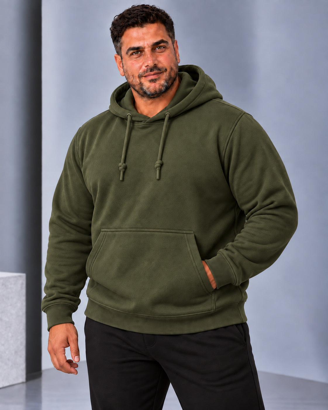Ανδρικό Φούτερ Hoodie Simple BIGSIZE MFG