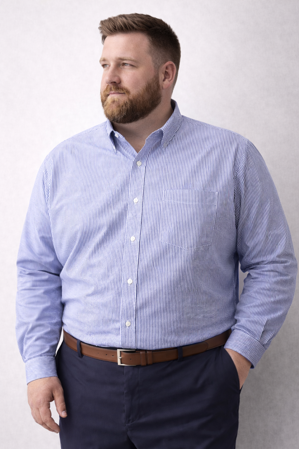 Ανδρικό Πουκάμισο BigSize Ρίγα MFG