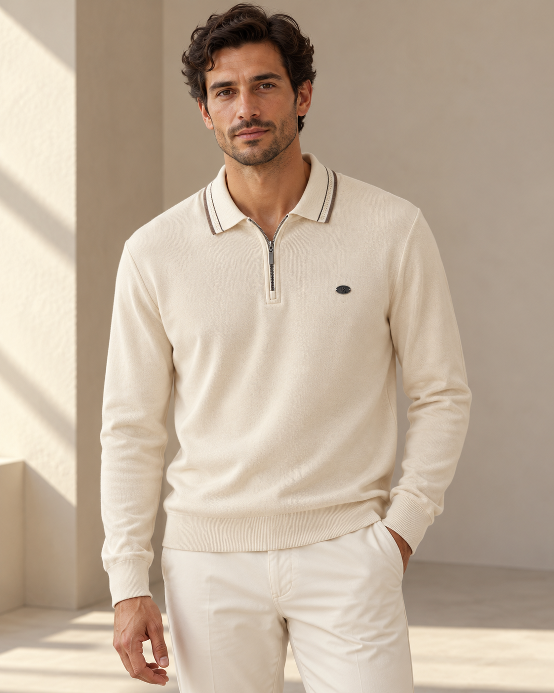 Ανδρική Μπλούζα Polo Zip MFG